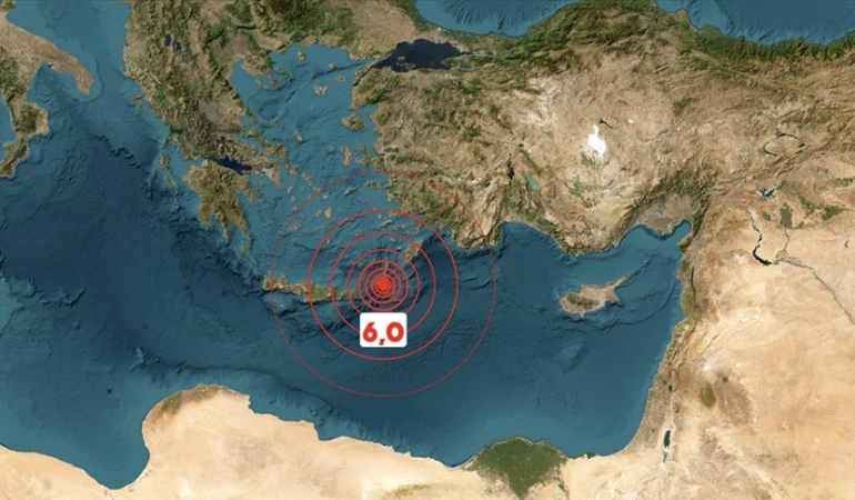 AKDENİZ’DE 6.0 BÜYÜKLÜĞÜNDE DEPREM