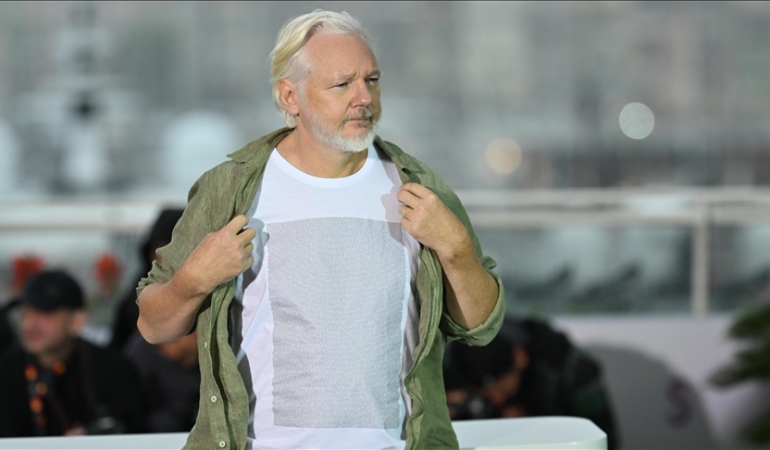JULIAN ASSANGE’DAN CANNES’DA GAZZE MESAJI