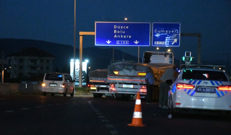 DÜZCE’DE 5 GÜNDE 224 ARACA RADAR CEZASI