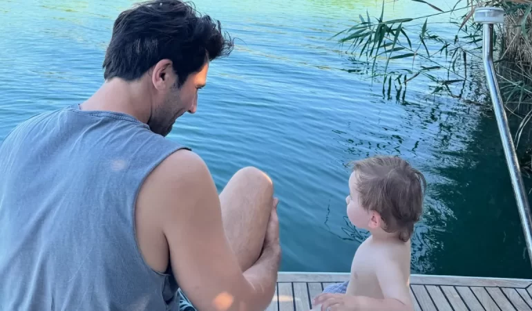 Ünlü oyuncu Kaan Urgancıoğlu, oğlu Ardıç’ı paylaştı!