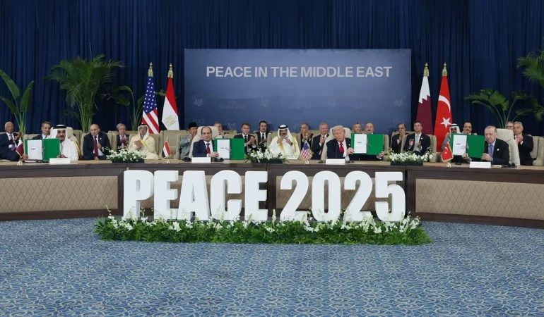 GAZZE İÇİN TARİHİ ZİRVEDE NİYET BEYANI İMZALANDI: “KALICI BARIŞIN GELECEĞİNE KENDİMİZİ ADIYORUZ”