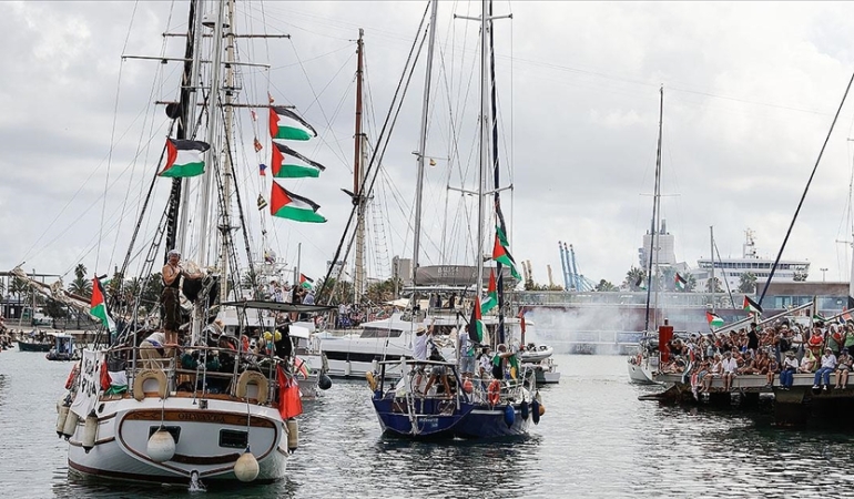 Gazze’ye Yardım Filosundan İsrail’e Rest